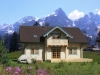 Log home in Switzerland - from laminated logs
